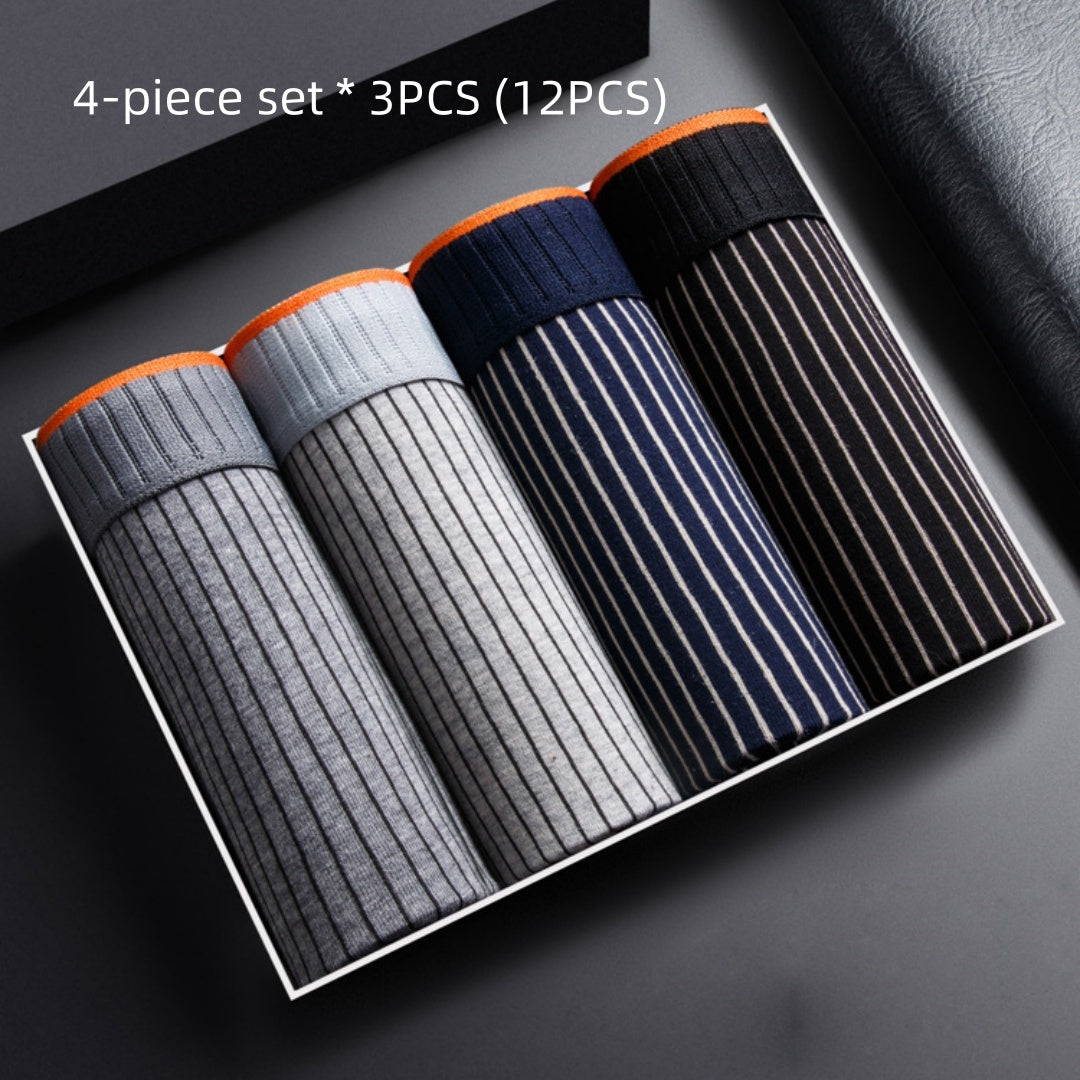 Men's Underwear Pure Cotton Boxer Brief Close-fitting Shorts - BOC-WEAR