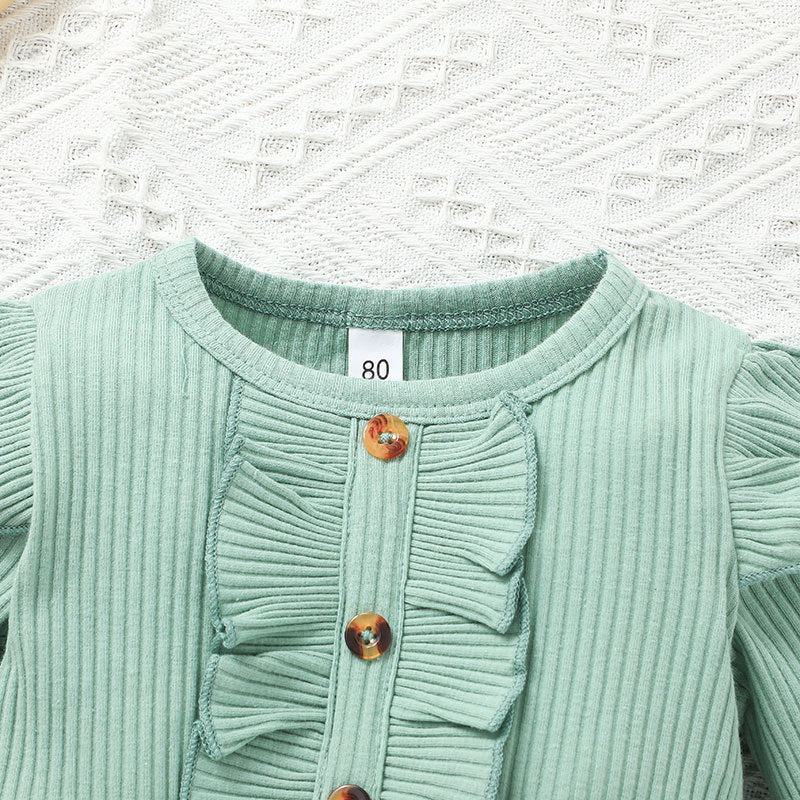 Spring And Autumn Baby Cute Mesh Skirt Girls  Pit Strip Long Sleeves - BOC-WEAR