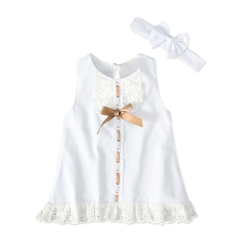 Girls baby sleeveless bow skirt - BOC-WEAR
