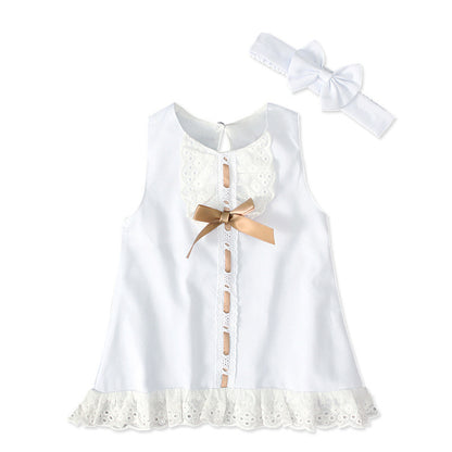 Girls baby sleeveless bow skirt - BOC-WEAR