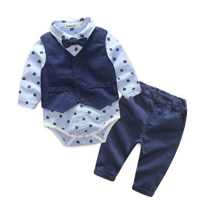 Young boy bow tie gentleman vest - BOC-WEAR