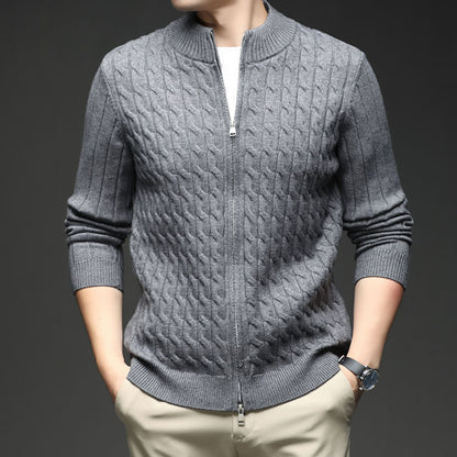 Fashion Autumn New Zipper Collar Sweater Men - BOC-WEAR