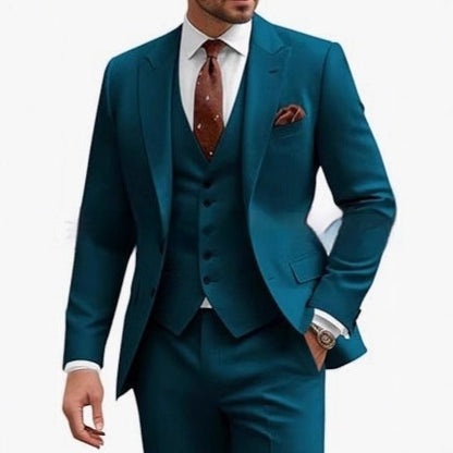 Men's Casual Business Wedding Three-piece Suit - BOC-WEAR