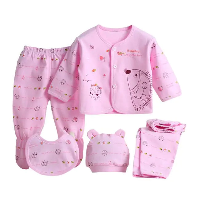 Infant Starter Kit - 5-piece Cotton Outfit