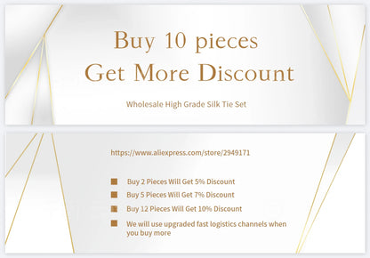 Luxury Brand 8 cm Tie Handkerchief Cufflink Clip Set For Men Wedding Gravata Suit Accessories Holiday Gift Box - BOC-WEAR