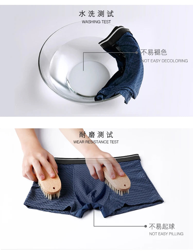 BOC-WEAR Men's Ice Silk Boxers - 8-Pack Breathable Underwear (L-5XL) - BOC-WEAR