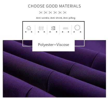 Luxury 3 piece men's wedding suit fashion men's slim solid color business office suit sets large size men Blazer+ pants + vest - BOC-WEAR