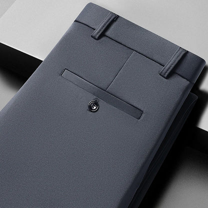 29-42 Men's Summer Pants Thin Straight Stretch Casual Pants with No Trace No Ironing Fabric Silky and Cool Feeling