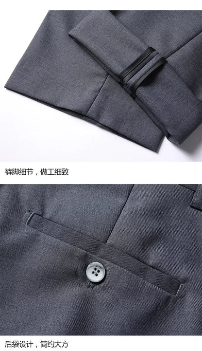 BOC-WEAR Men's 3-Piece Suit - Business Wedding Formal Set - BOC-WEAR