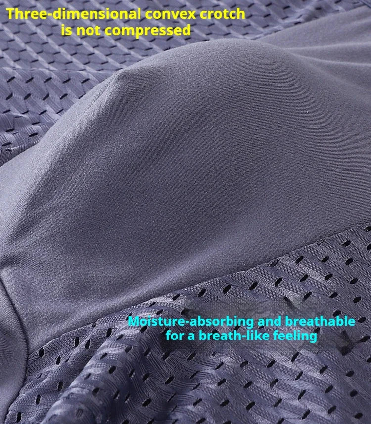 BOC-WEAR Men's Ice Silk Boxers - 4-Pack Mesh Breathable Underwear - BOC-WEAR