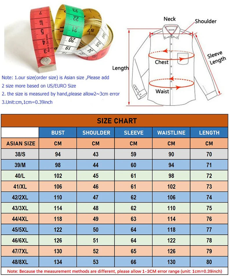 New Anti-Wrinkle Men's Shirts Long Sleeve For Men Slim Fit Stretch Camisa Social Business Formal Blouse White Office Shirt S-5XL - BOC-WEAR