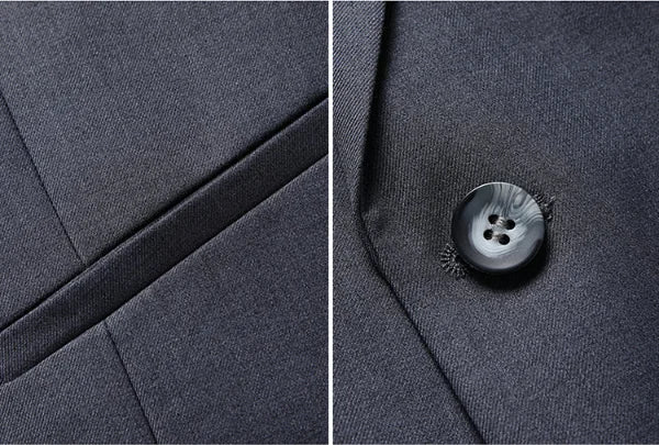 BOC-WEAR Men's Business Suit - Premium 3-Piece Wedding & Formal Set - BOC-WEAR