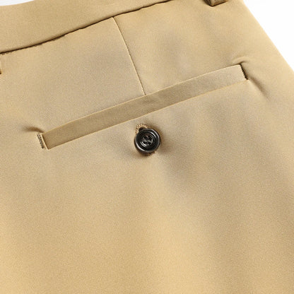 29-42 Men's Summer Pants Thin Straight Stretch Casual Pants with No Trace No Ironing Fabric Silky and Cool Feeling