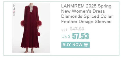 BOC-WEAR LANMREM Pleated Long Dress - Floral Print Lace-Up Dress for Church - BOC-WEAR
