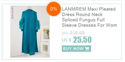 BOC-WEAR LANMREM Pleated Long Dress - Floral Print Lace-Up Dress for Church - BOC-WEAR