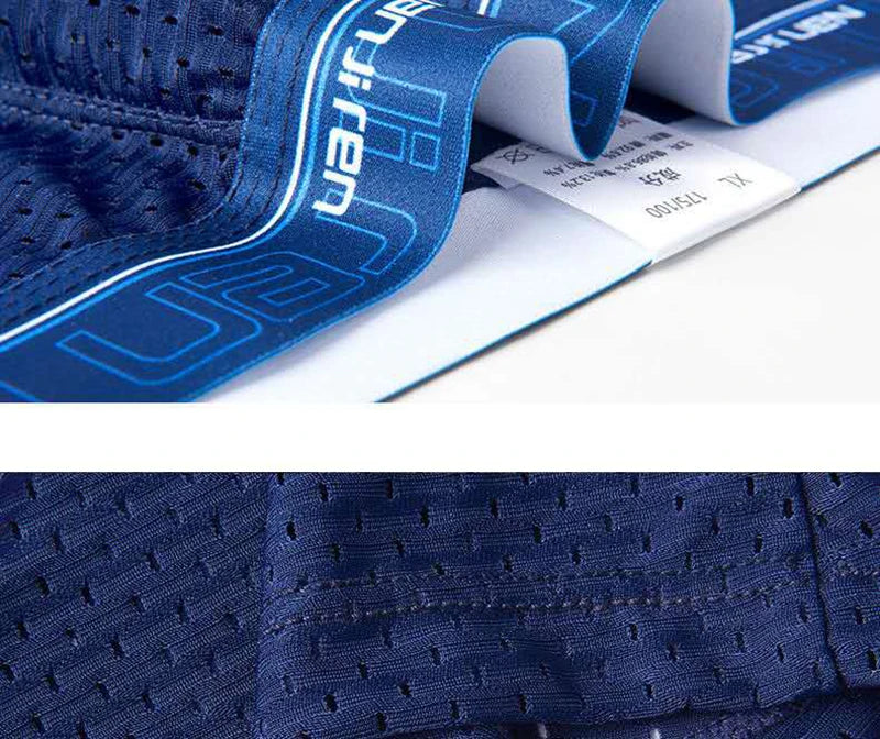 BOC-WEAR Men's Ice Silk Boxers - 4-Pack Breathable Mesh Underwear - BOC-WEAR