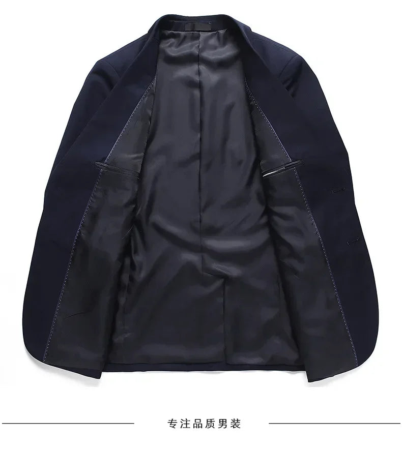 BOC-WEAR Men's 3-Piece Suit - Business Wedding Formal Set - BOC-WEAR