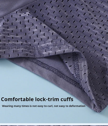 BOC-WEAR Men's Ice Silk Boxers - 4-Pack Mesh Breathable Underwear - BOC-WEAR