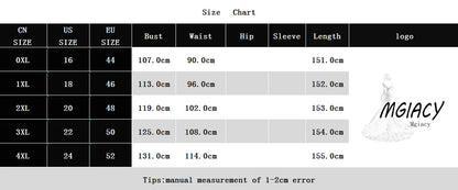 Mgiacy's new V-neck ruffled pleated pearl chiffon mid-sleeved wide-swing high-end evening dress