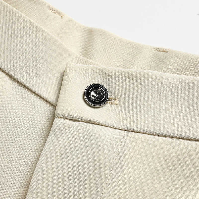 29-42 Men's Summer Pants Thin Straight Stretch Casual Pants with No Trace No Ironing Fabric Silky and Cool Feeling