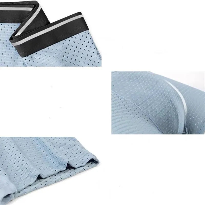 BOC-WEAR Men's Ice Silk Boxers - 8-Pack Breathable Underwear (L-5XL) - BOC-WEAR