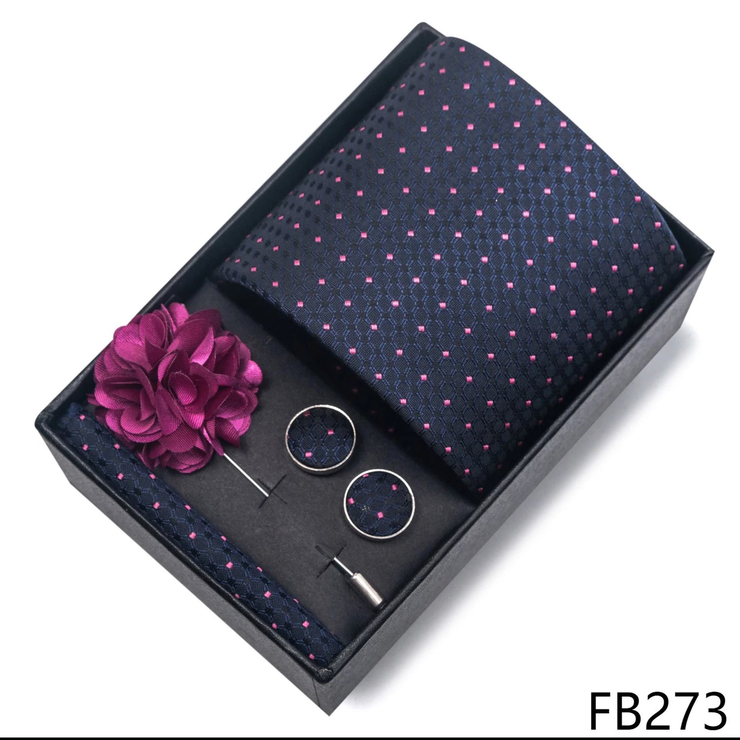 New Designer Blue Red Green Paisley Ties For Men Wedding Party Neck Tie Luxury Tie Pocket Square Cufllink Brooch Set - BOC-WEAR