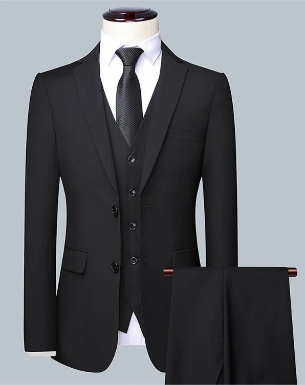 BOC-WEAR Men's Business Suit - Premium 3-Piece Wedding & Formal Set - BOC-WEAR
