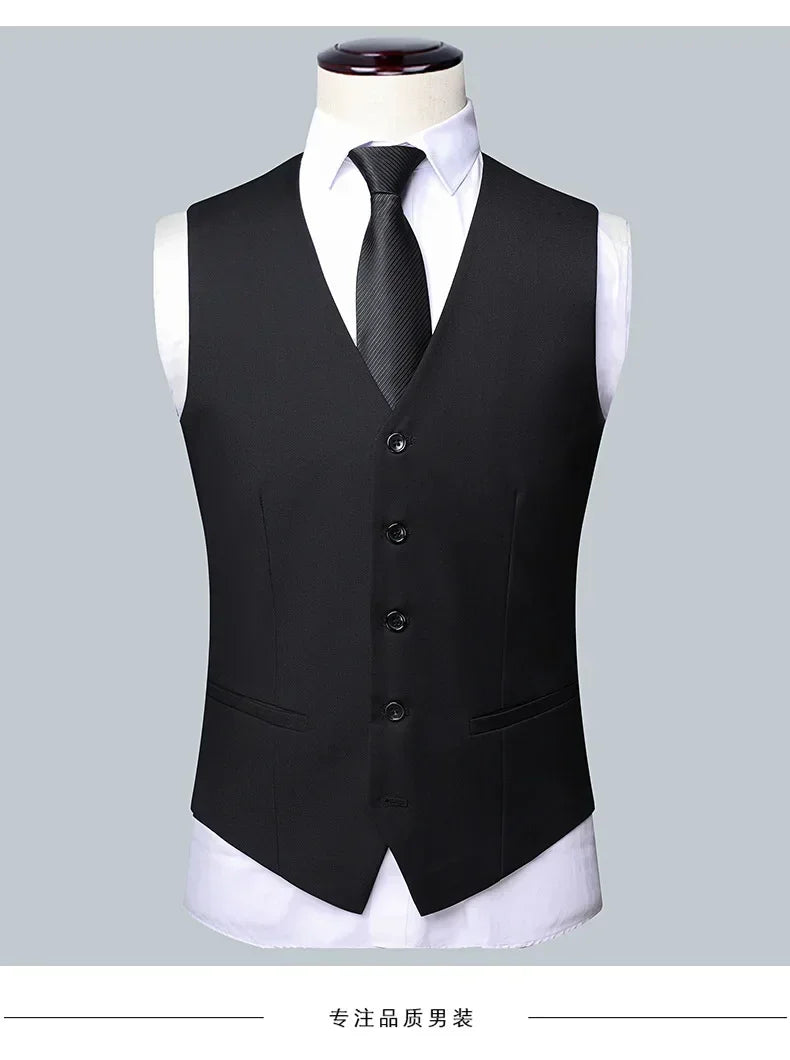 BOC-WEAR Men's 3-Piece Suit - Business Wedding Formal Set - BOC-WEAR