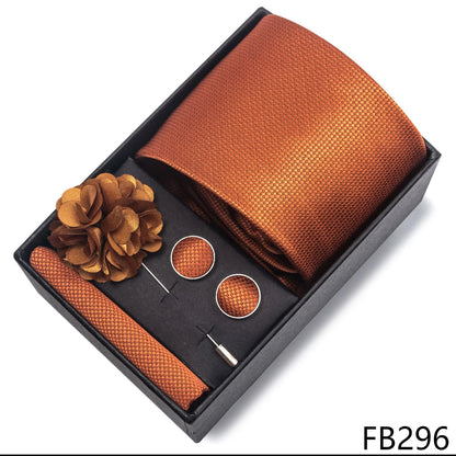 New Designer Blue Red Green Paisley Ties For Men Wedding Party Neck Tie Luxury Tie Pocket Square Cufllink Brooch Set - BOC-WEAR