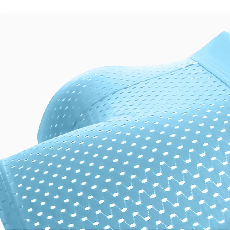 BOC-WEAR Men's Ice Silk Boxers - 5-Pack Breathable Mesh Underwear - BOC-WEAR