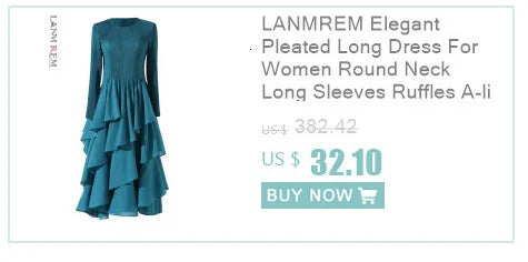 BOC-WEAR LANMREM Pleated Long Dress - Floral Print Lace-Up Dress for Church - BOC-WEAR