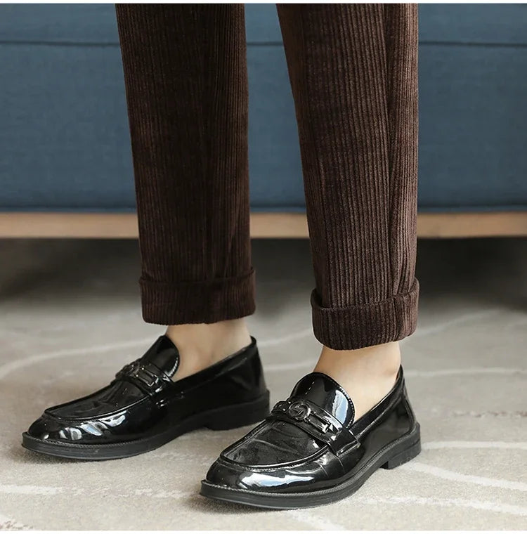 2024 New Light Luxury Chenille Neapolitan High Waist  Casual Pants for Men , Premium Feeling Slim Fit  Mens Dress Pants,pantalon