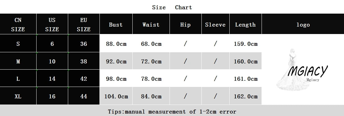 Size chart for clothing with measurements in centimeters, featuring the brand BOCWEAR.
