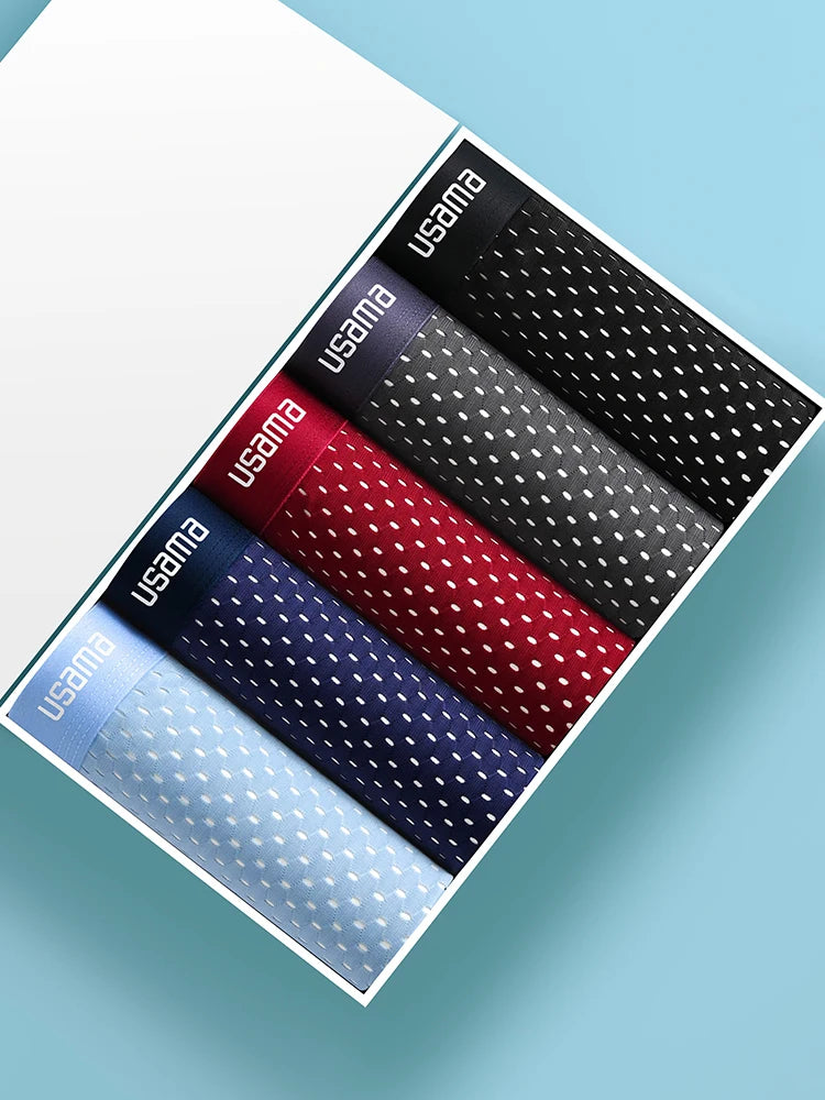 BOC-WEAR Men's Ice Silk Boxers - 5-Pack Breathable Mesh Underwear - BOC-WEAR