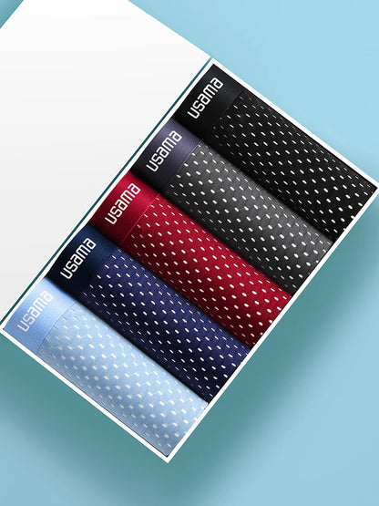 BOC-WEAR Men's Ice Silk Boxers - 5-Pack Breathable Mesh Underwear - BOC-WEAR