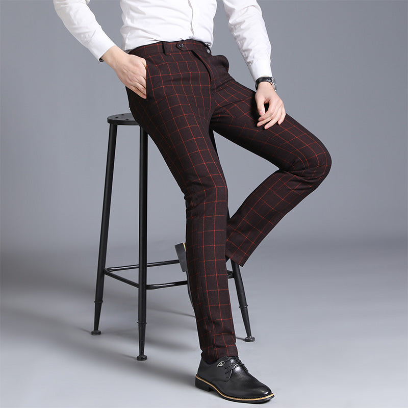 Autumn New Solid Business Casual Suit Pants, Men Clothing Simple All Match Formal Wear Office Trousers, Straight Men Pants 29-38