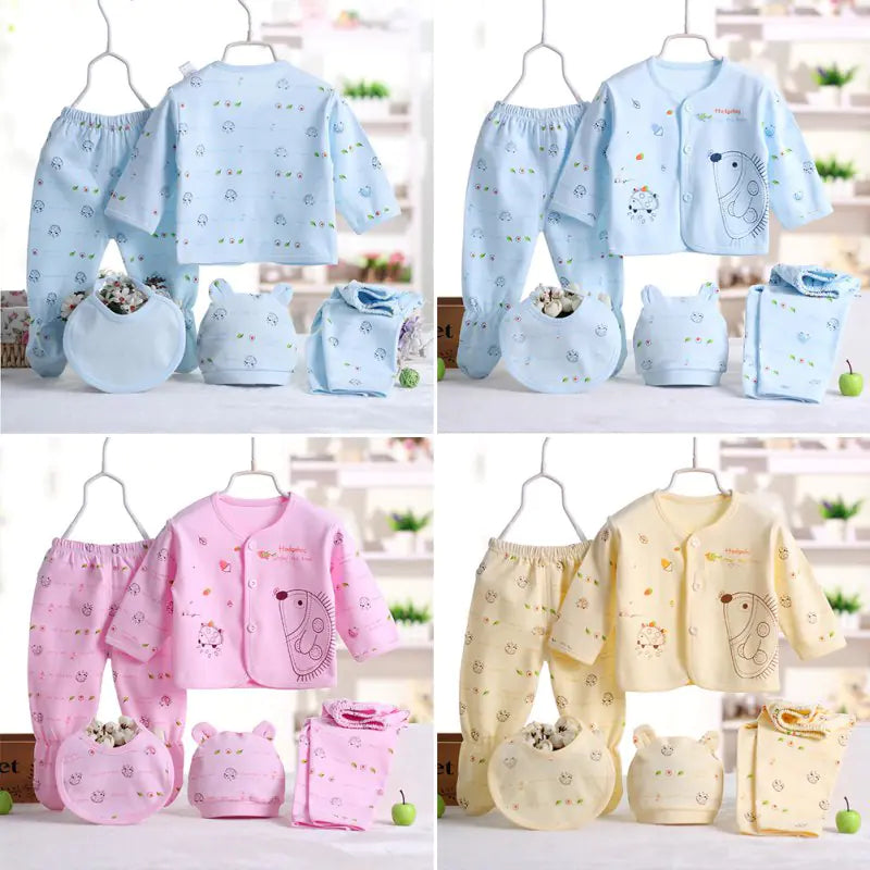 Infant Starter Kit - 5-piece Cotton Outfit